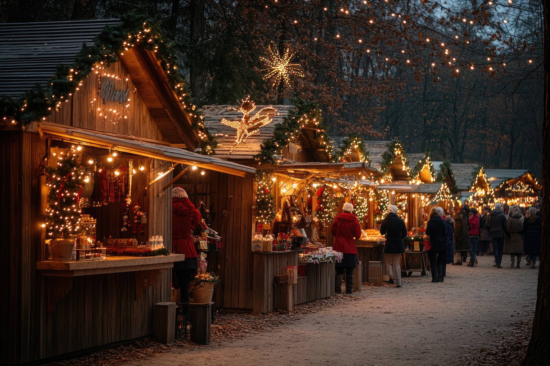 European Christmas market square